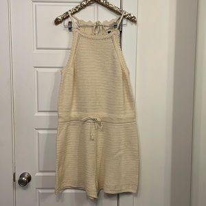 Crochet cream romper xxl